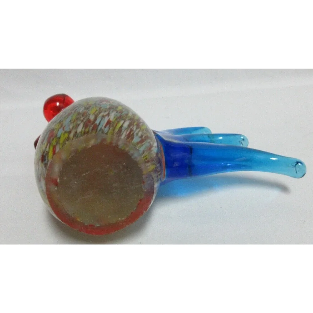 Art Glass ROOSTER Very Colorful Excellent Condition 5.5' TALL - Picture 6 of 6